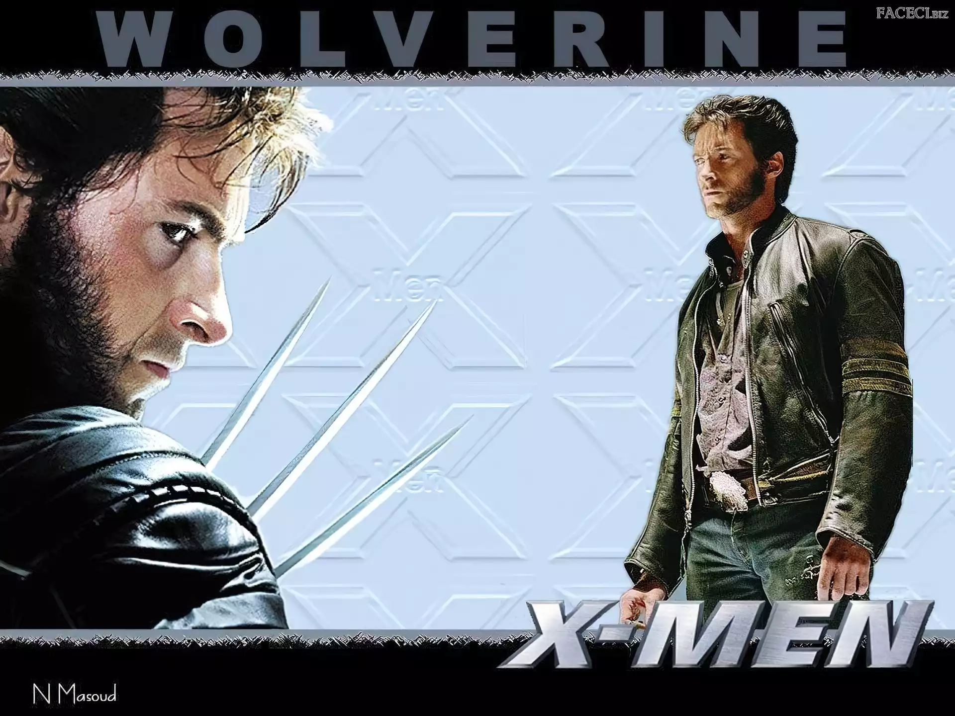 profil twarzy, Hugh Jackman, x-men